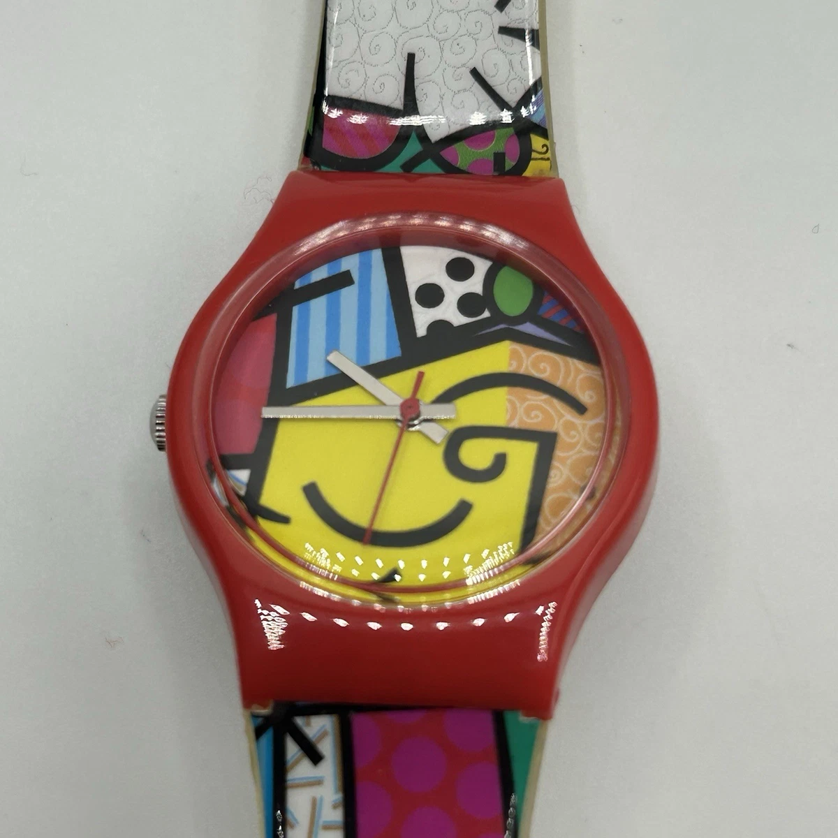 Ladies Romero BRITTO Quartz Watch Needs Battery Romero Britto unisex watch brand new Swatch | Mercari main image 4