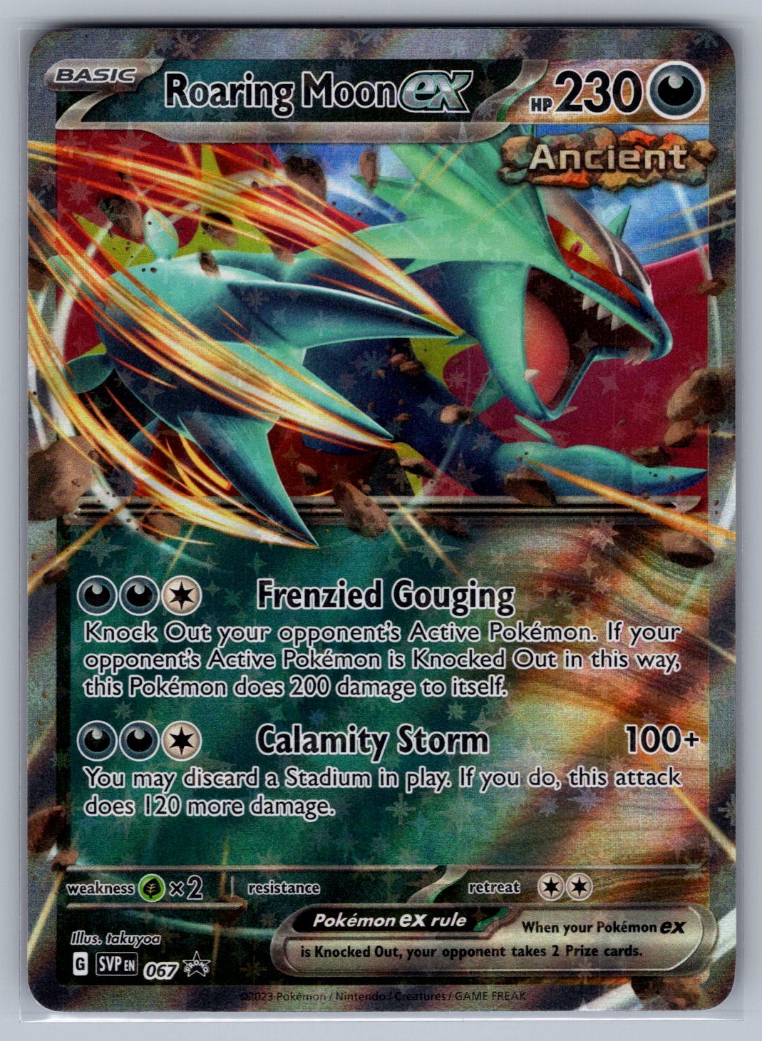 Roaring Moon ex Holo Promo SV: Scarlet & Violet Promo Cards 067 NM