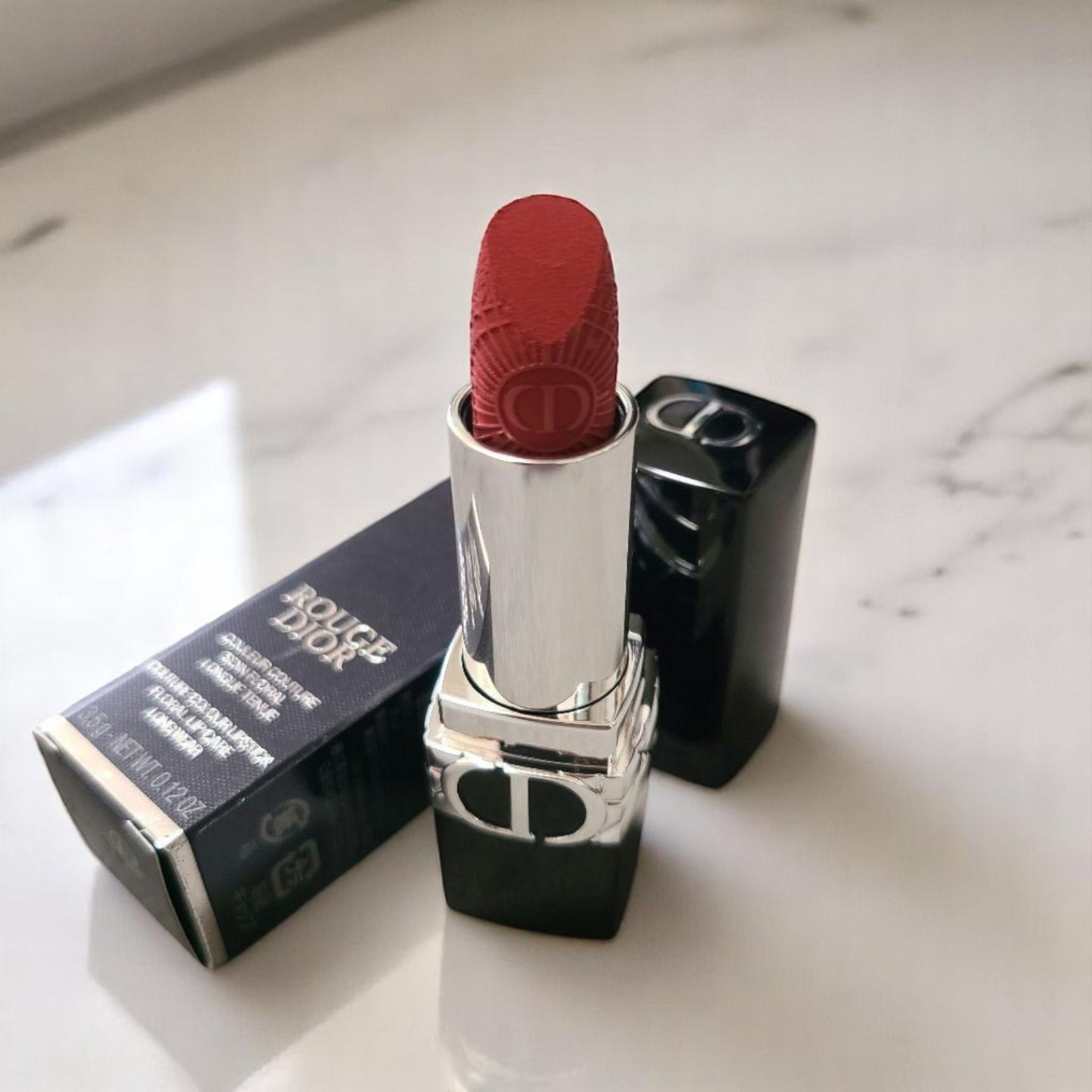 Christian Dior Rouge Dior Lipstick Midnight Rose Velvet Sealed 3.5g