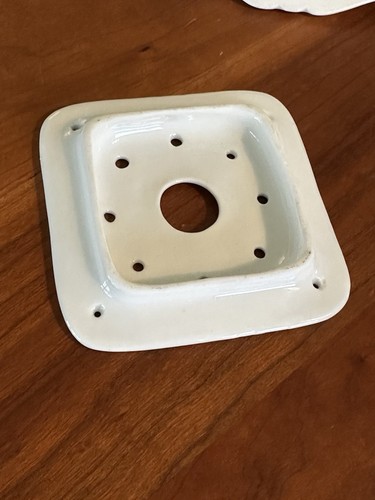 Rare Square Haviland Limoges Covered Cheese Dish with Insert – Schleiger 685J - Picture 7 of 16