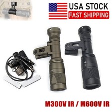 Tactical LED+IR Lighting Flashlight For M300V...