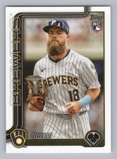 Drew Avans Rookie 2025 Topps Update Milwaukee Brewers