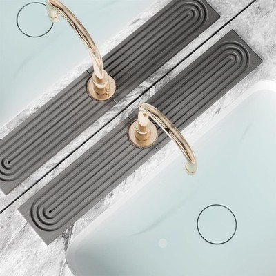 SUXLINA Faucet Mat for Kitchen Sink -Diatomite Stone Drying Mat for Kitchen C...