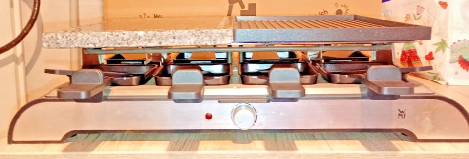 WMF Raclette Grill mit Naturstein & Grillplatte – 8 Pfännchen - Bild 2 von 4