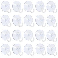 Suction Cups for Glass 1.2 Inches Suction Hooks Window Suction Cups
