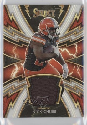 2020 Panini Select Sparks White Prizm 35/35 Nick Chubb #SP-NCH 4m4