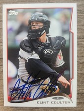 Clint Coulter Autograph Signed 2014 Topps Pro Debut Milwaukee Brewers