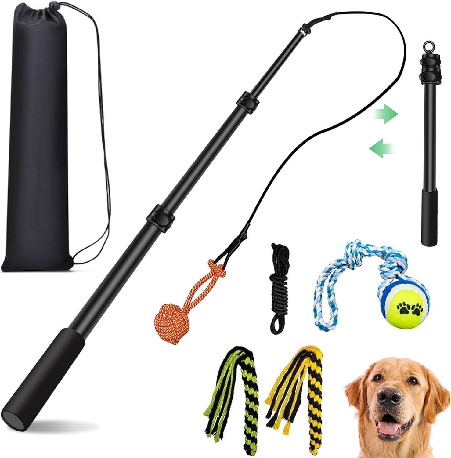 Tug-of-war For Pet, Durable Teaser Wand, C