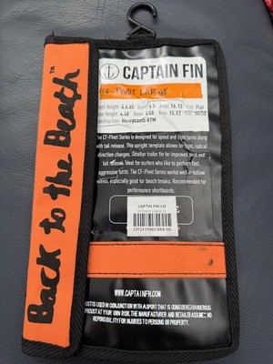 Captain Fin Co Black Orange 3 4.55 Pivot Bag Pouch ONLY Back to