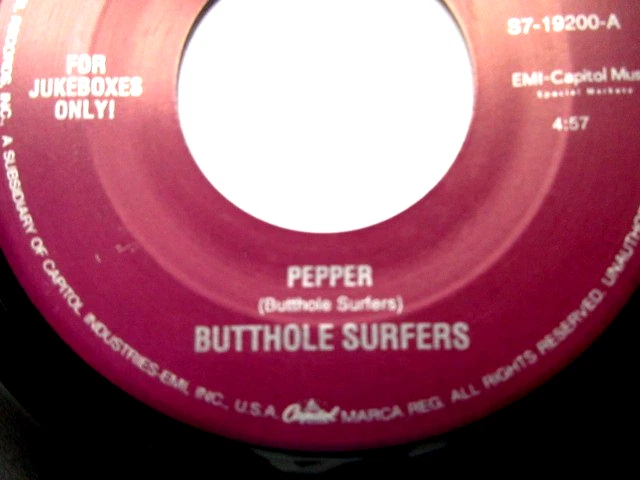 BUTTHOLE SURFERS - PEPPER  - JUKEBOX ONLY  - NM 45 RPM RECORD - Image 2 of 4