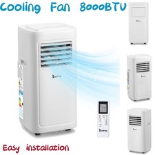 Portable Air Conditioner Conditioning Unit 8000 BTU 900W Remote Class A R290 UK