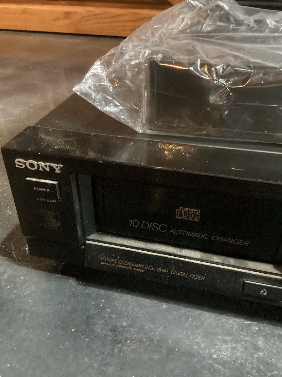 Sony CDP-C900 10-Disc CD Changer Player Tested Works Vintage Audio