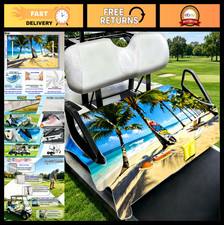 Quick-Dry Golf Cart Seat Covers with 4 Pockets, Non-Slip Base, Waterproof Protec
