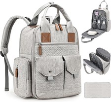 Large Diaper Bag Backpack with Changing Pad Waterproof Travel Baby Bag