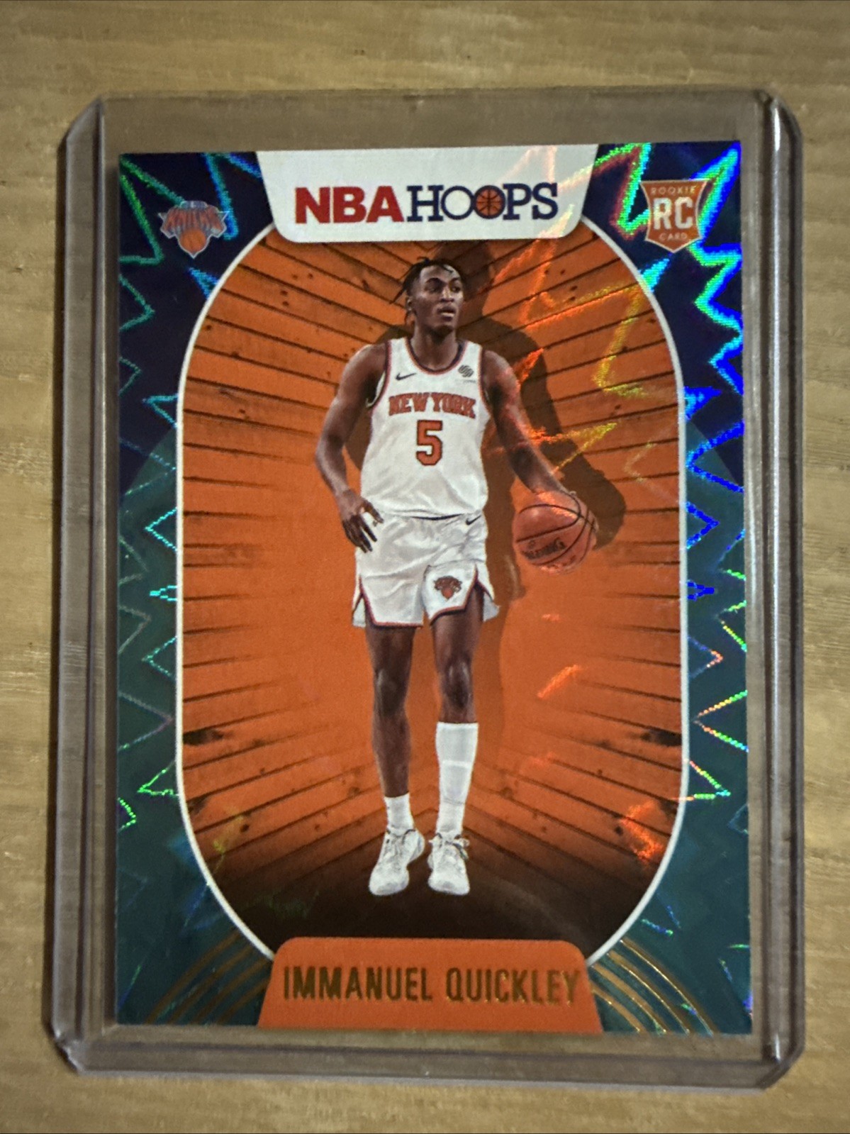 2020-21 Panini NBA HOOPS Immanuel Quickley #249 Teal Explosion (RC) Knicks