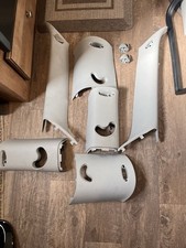 2007-2013 R56 Mini Cooper Interior Piller Trim All 6 Grey. Hardware Included