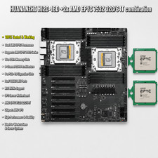 HUANANZHI H12D-16D 2x AMD EPYC 7532 32C/64T combination