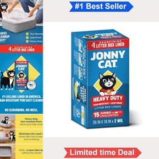 Heavy Duty Cat Litter Box Liners 15 Count Tear Resistant Drawstring Jumbo