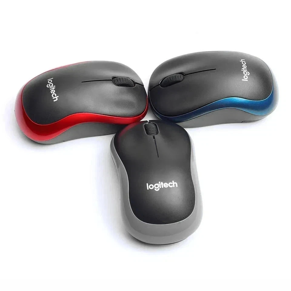 Logitech M185 Wireless Optical Mouse + USB Receiver Fit Compact PC Laptop Mouse - Image 2 of 4