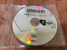 DC Store Demo ESPION-AGE-NTS Dreamcast Simulation Game Movie Disc Used