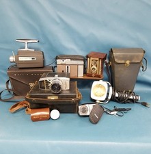 VTG Film Cameras Accessories Lot Sylvania Sungun Kodak Bell Howell Nikkore