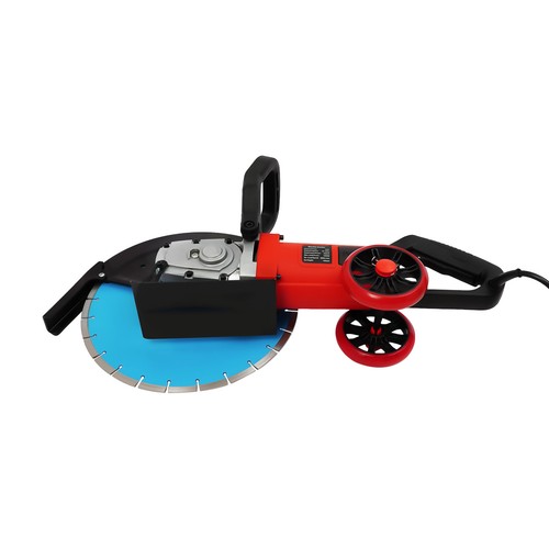 14" Wet / Dry Electric Cut Off Saw Concrete Saw Cutter Rolling Pulley Water Line - Picture 7 of 16