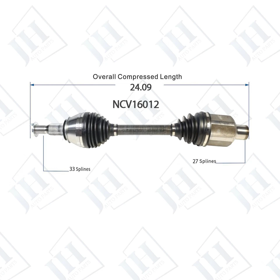 Par de ejes delanteros OE eje CV para Chevy Traverse Buick Enclave 2018 19 20 21 4x4 Foto 2 de 4