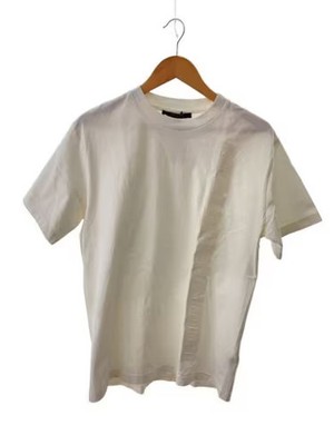 【qp】LOUIS VUITTON ホワイト Tシャツ M LOUIS VUITTON / Logo Embossed / T-shirt / M / Cotton / White
