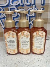 X3 Bath Body Works Sweet Cinnamon Pumpkin Gentle Clean Foaming Soap 8.75 oz