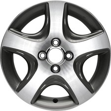 Refurbished 15x6 Machined Medium Gray Wheel Fits 2004-2005 Honda Civic Hybrid Refurbished 15x6 Machined Medium Gray Wheel Fits 2004-2005 Honda Civic Hybrid
