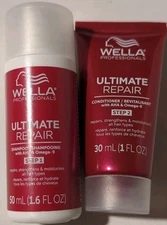 Wella Ultimate Repair Shampoo Step 1 (50ml) +Conditioner Step 2 (30ml) NEW fr/sh