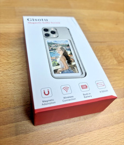 GISOTU MAGNETIC SELFIE SCREEN WIRELESS CONNECTION & 4.02 INCH SCREEN - WHITE