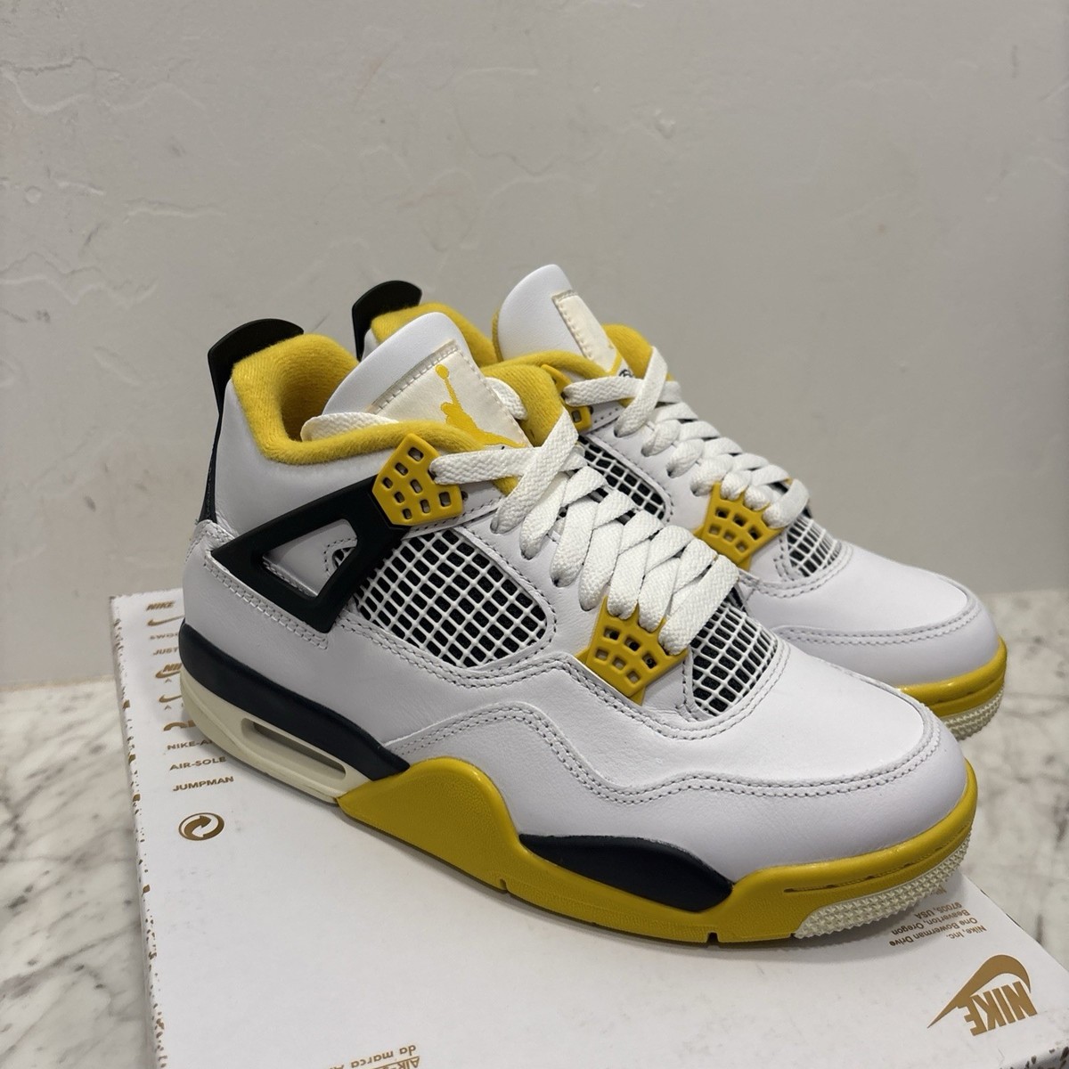 Size 7 - Air Jordan 4 Retro Vivid Sulfur W for sale online | eBay