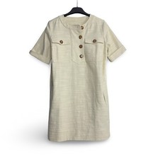 Sezane Dress Ecru Lulu Mini Size 36