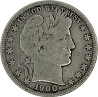 1900-S Barber Silver Half in SAFLIP® - Fine- (VG+) Details