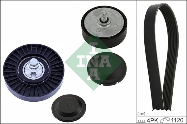 Schaeffler INA Keilrippenriemensatz 529 0570 10 FüR Audi Q8 4MN 4MT A8 D5 4N2 Q7-image