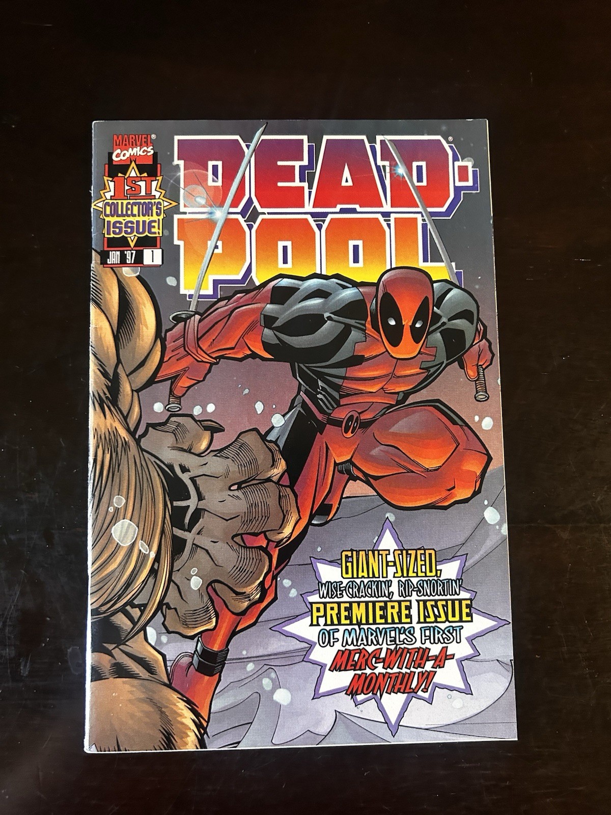Marvel Comics Deadpool #1 Collector’s Issue Direct Edition Comic Book 1997