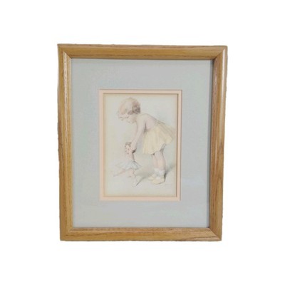 Vintage Bessie Pease Gutmann  First Step  10'' X 9'' Signed Print American Art