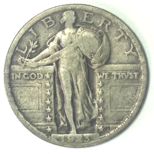 1923 25c Standing Liberty Silver Quarter Philadelphia