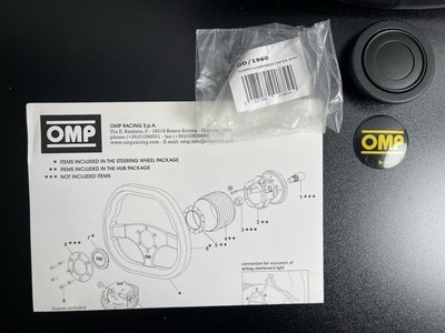 OMP Trecento Uno Steering Wheel 300mm Black Poly OD/1989/NN Brand