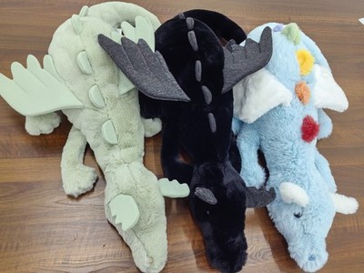 Jellycat 3 Dragons Pack   Onyx, Sage, and Sky Dragon Huge 66cm