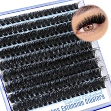 Fluffy Lash Clusters Wispy Eyelash Extension 10-18MM 180Pcs Individual Lashes Cl