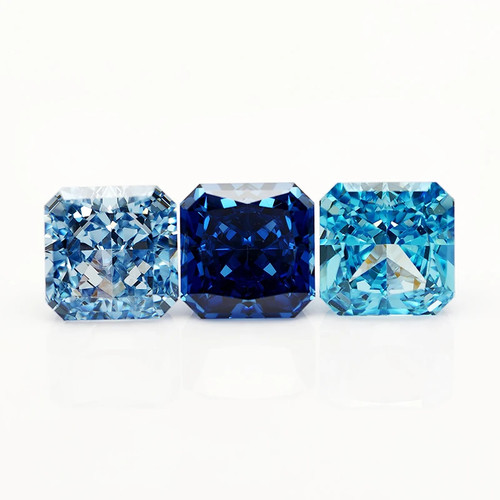  5A Colori Qualità Taglio Cuscino 0,6-5ct Laboratorio Cubic Zirconia Stone 5pz Ingrosso - Foto 2 di 30