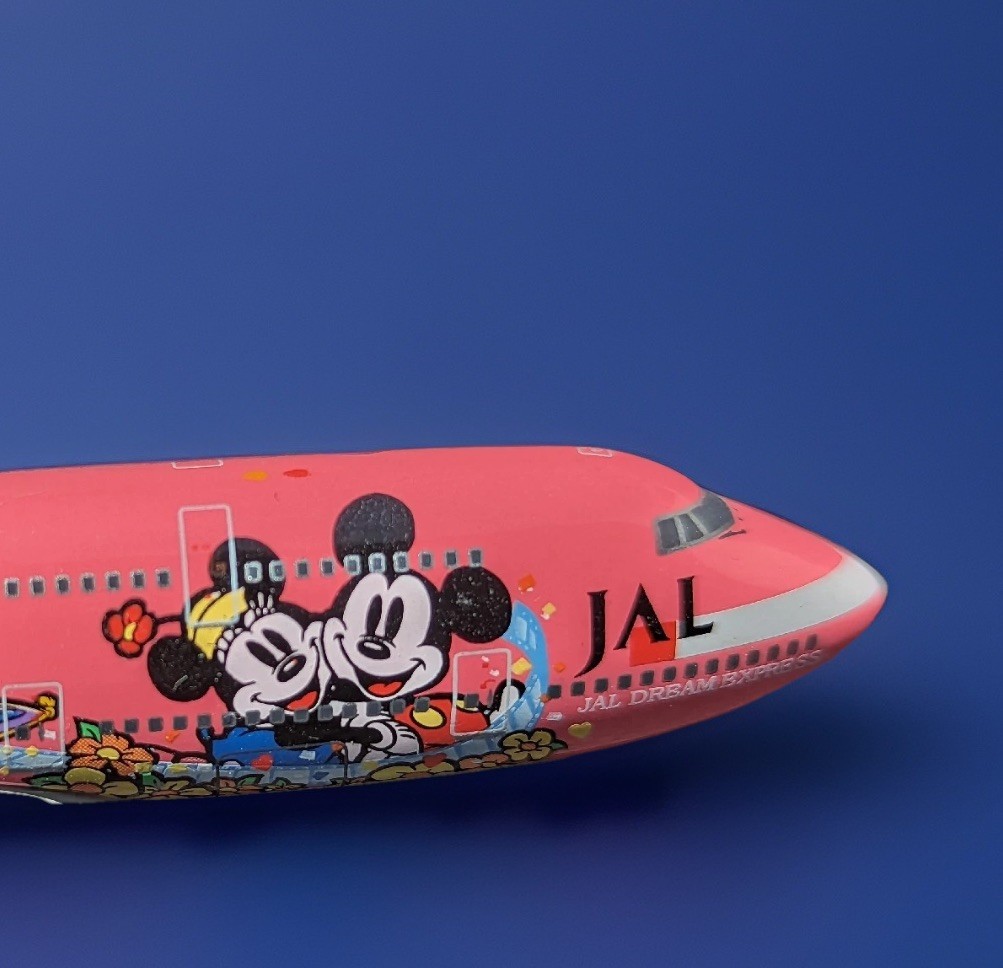JAL Dream Express 50th Anniversary Disney 100th Model Plane 1/500