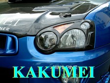 JDM HEADLIGHT COVER CARBON FIBER FOR 2004 2005 BLOB-EYED SUBARU IMPREZA WRX STI