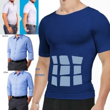Men Underwear Tummy Compression Gynecomastia Shirt Shaping Waist Cincher TankTop