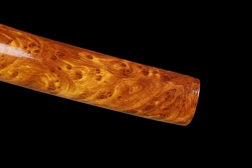 Espada corta tanto japonesa Hamon real de acero templado L6 arcilla de 20"" tanto katana Foto 3 de 4