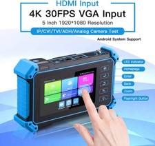 Tester telecamera IP 4K 5,4 pollici touchscreen tester CCTV AHD/CVI/TVI/CVBS/test telecamera