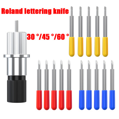 5Pcs/Set 30°/45°/60° Roland Cutting Plotter Alloy Cutter Blade Knife Blades Tool