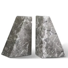 Koville Marble Bookends for Shelves, Large Bookends for Heavy Books, Non-Slip...